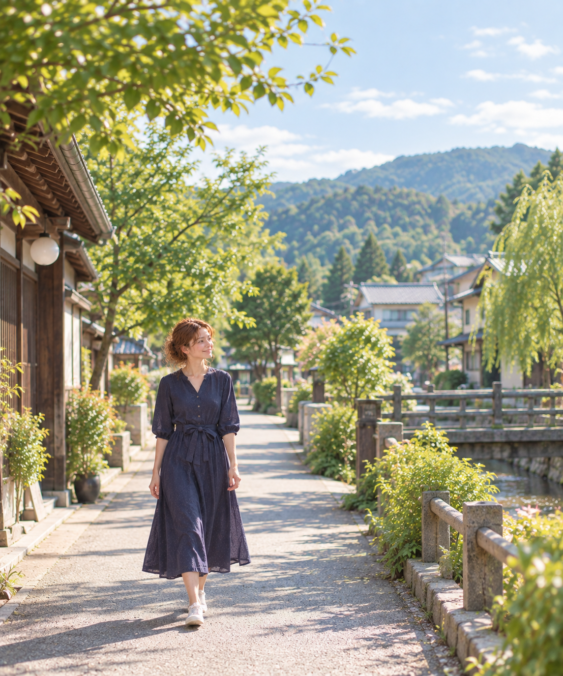 Strolling through Tatsunokuchi during vibrant early summer
