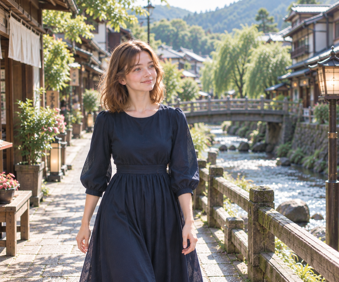 Arriving at a historic Japanese ryokan