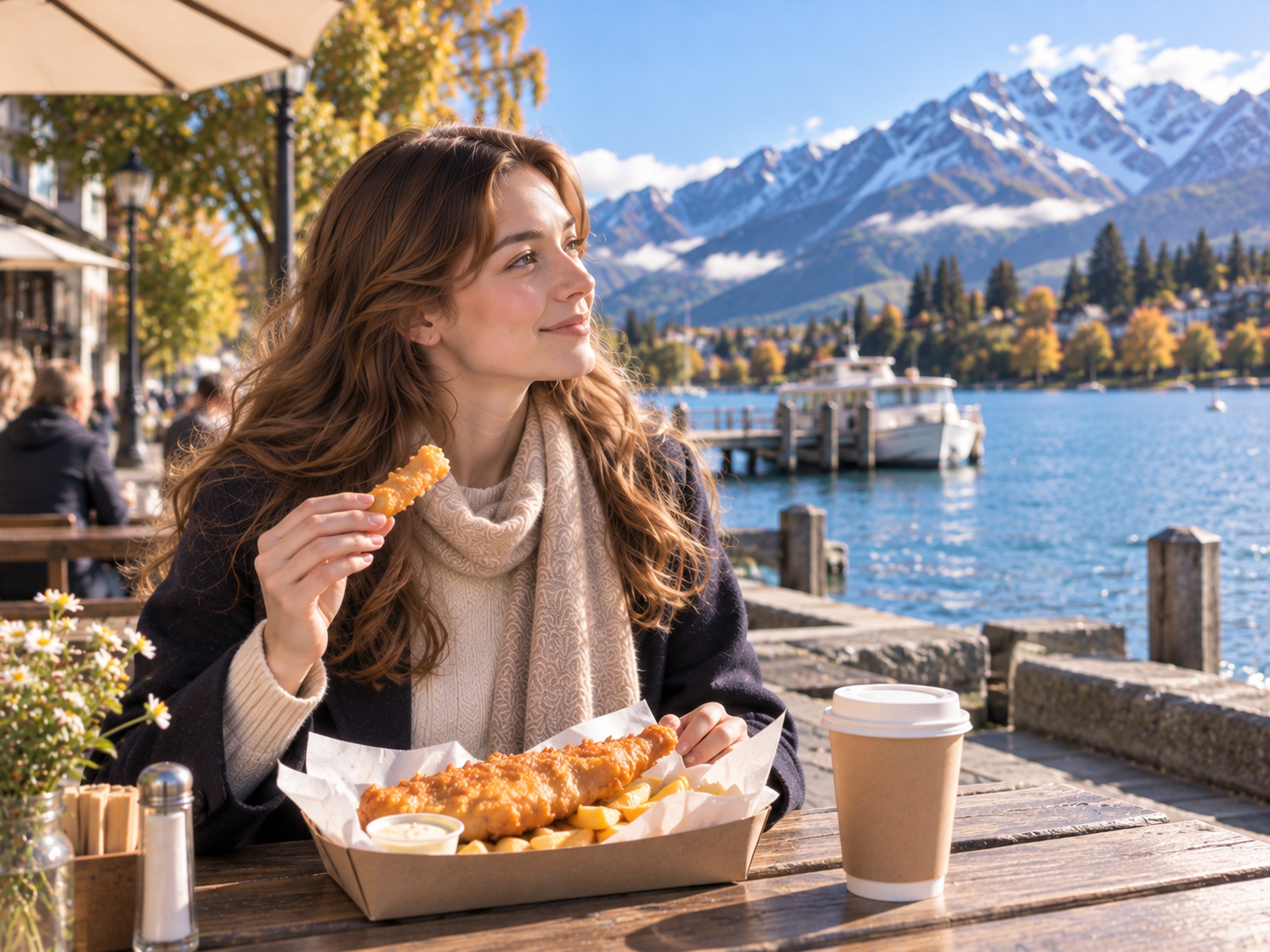 Lake Wakatipu and Mountains